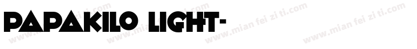 PapaKilo Light字体转换